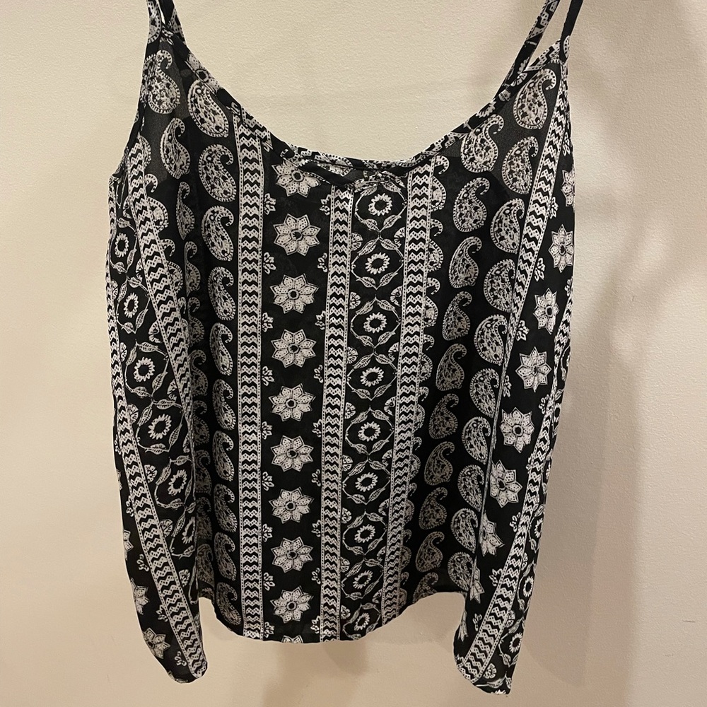 Black & White Hollister Tank